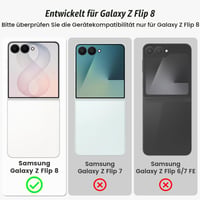 Husă Doeshine pentru Samsung Galaxy Z Flip 8, compatibilă cu MagSafe, husă de protecție neagră 2