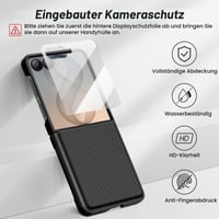 Husă Doeshine pentru Samsung Galaxy Z Flip 8, compatibilă cu MagSafe, husă de protecție neagră 5