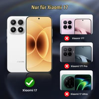 Husă Doeshine pentru Xiaomi 17, cu inel rotativ tip stand și protecție pentru cameră, negru 2