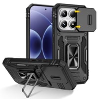 Husă Doeshine pentru Xiaomi 17, cu inel rotativ tip stand și protecție pentru cameră, negru 1
