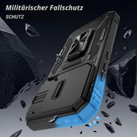 Husă Doeshine pentru Xiaomi 17, cu inel rotativ tip stand și protecție pentru cameră, negru 4