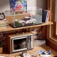 Vitrină de prezentare din acril transparent dofopo, cutie de expunere autoasamblabilă, 25 x 15 x 15 cm, cutie de depozitare din acril pentru colecții 3
