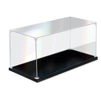 Vitrină de prezentare din acril transparent dofopo, cutie de expunere autoasamblabilă, 25 x 15 x 15 cm, cutie de depozitare din acril pentru colecții 1