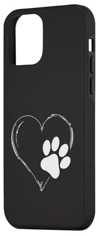 Dog Love Merch maskica za iPhone 12 Mini s uzorkom pseće šape za ljubitelje pasa 2
