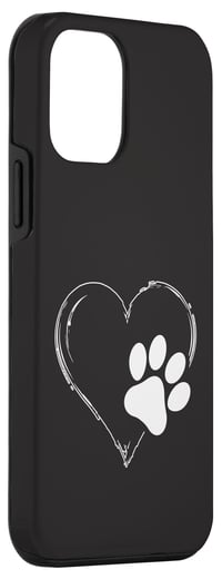 Dog Love Merch maskica za iPhone 12 Mini s uzorkom pseće šape za ljubitelje pasa 3