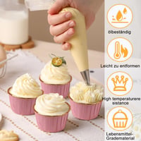 dogmoon Papír muffin sütőformák 150 db cupcake kapszlik alufóliás béléssel esküvő szülinap 4