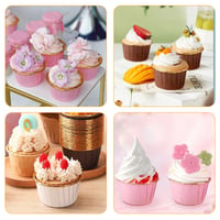 dogmoon Papír muffin sütőformák 150 db cupcake kapszlik alufóliás béléssel esküvő szülinap 6