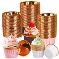 dogmoon Papír muffin sütőformák 150 db cupcake kapszlik alufóliás béléssel esküvő szülinap 1