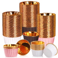 dogmoon Papír muffin sütőformák 150 db cupcake kapszlik alufóliás béléssel esküvő szülinap 8