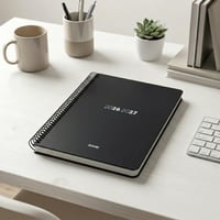 Agendă școlară Dohe Element neagră 2026-2027 - A5 (15x21 cm), vedere săptămânală, cu spirală, copertă flexibilă din plastic dur 3