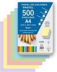 DOHE pasztell másolópapír A4 80 g/m² 5 vegyes szín - 500 ív 1