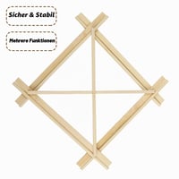 DOITEM 214 bucăți bețișoare rotunde din lemn de balsa natural, suport pentru acadele, bețe din lemn pentru artizanat 150 mm, pentru lucru manual 4