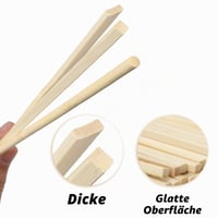 DOITEM 214 bucăți bețișoare rotunde din lemn de balsa natural, suport pentru acadele, bețe din lemn pentru artizanat 150 mm, pentru lucru manual 6
