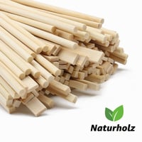 DOITEM 214 bucăți bețișoare rotunde din lemn de balsa natural, suport pentru acadele, bețe din lemn pentru artizanat 150 mm, pentru lucru manual 5