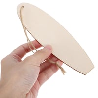 DOITOOL 10-dielna sada drevených výrezov v tvare surfovacej dosky so šnúrkou - DIY mini dekorácia v tvare surfovacej dosky na plážovú párty, do izby v prímorskom štýle a na letnú dekoráciu stien 4