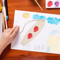 DOITOOL 10-dielna sada drevených výrezov v tvare surfovacej dosky so šnúrkou - DIY mini dekorácia v tvare surfovacej dosky na plážovú párty, do izby v prímorskom štýle a na letnú dekoráciu stien 7