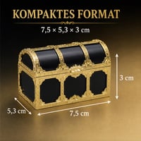 Cufăr de Comori Pirați DOITOOL, Cutie de Aur pentru Zi de Naștere Copii - Set de 12 Bucăți, Decorațiune de Petrecere 3