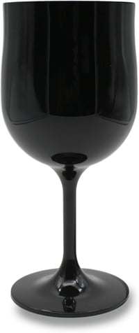 DOJA Barcelona fekete polikarbonát borospohár 300ml 6db szett 3