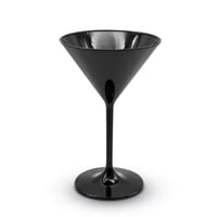 Sada 12 ks polykarbonátových pohárov na martini DOJA Barcelona - čierna 2