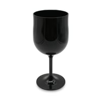DOJA Barcelona polikarbonatna čaša za vino - crna - 300 ml, 6 kom. 2