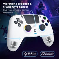 DoJoZone Wireless PS4 Kontroller Hall Triggerrel, RGB Világítás, Drift Mentes Joystick 6
