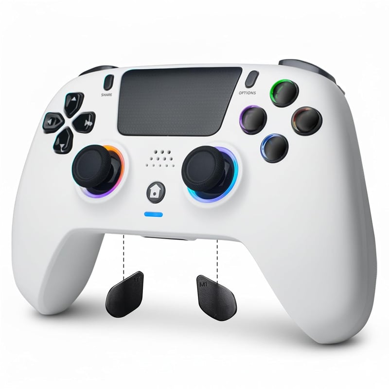 DoJoZone Wireless PS4 Kontroller Hall Triggerrel, RGB Világítás, Drift Mentes Joystick