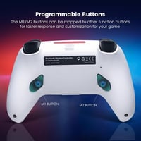 DoJoZone Wireless PS4 Kontroller Hall Triggerrel, RGB Világítás, Drift Mentes Joystick 5