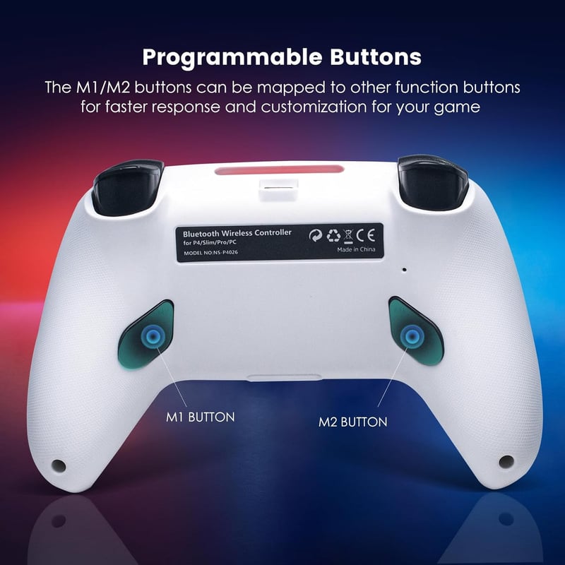 DoJoZone Wireless PS4 Kontroller Hall Triggerrel, RGB Világítás, Drift Mentes Joystick