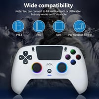 DoJoZone Wireless PS4 Kontroller Hall Triggerrel, RGB Világítás, Drift Mentes Joystick 9