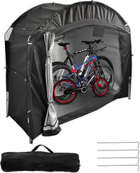 Cort lateral impermeabil pentru bicicletă DOKKOME, cort de camping portabil pentru motociclete și biciclete, cort de grădină, negru complet 1