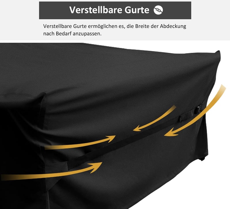 Dokon Kerti Bútor Védőhuzat 200x200x90cm Vízálló Oxford Szövet