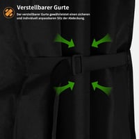 Husă de protecție pentru încălzitor de terasă Dokon 50x50x120cm, impermeabilă, rezistentă la UV, negru 6