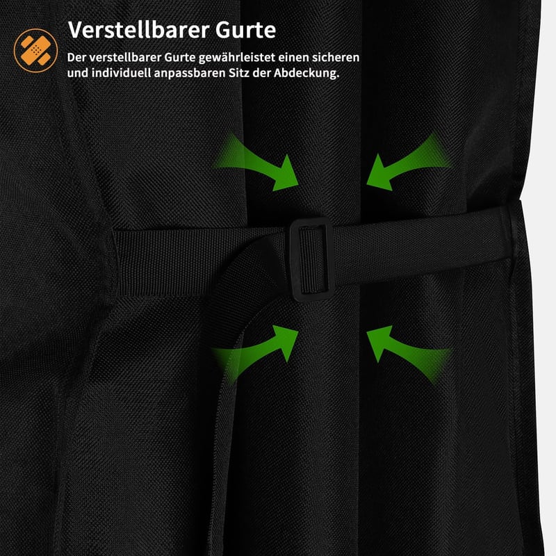 Husă de protecție pentru încălzitor de terasă Dokon 50x50x120cm, impermeabilă, rezistentă la UV, negru