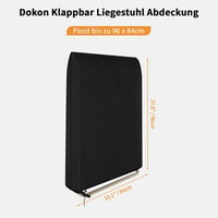 Dokon Lafuma napozóágy takaró vízálló UV védelemmel 96x84cm fekete 2