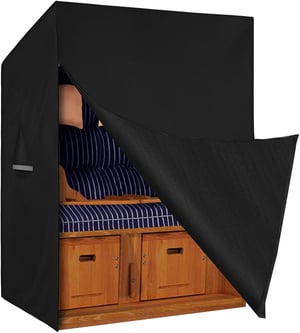 Dokon zaštitna navlaka za ležaljku, vodootporna, otporna na UV zračenje, Oxford tkanina - crna - 120x90x155 cm