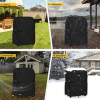 Dokon vízálló grillhuzat 105x49x102cm Oxford szövet szélálló UV-védelemmel 3