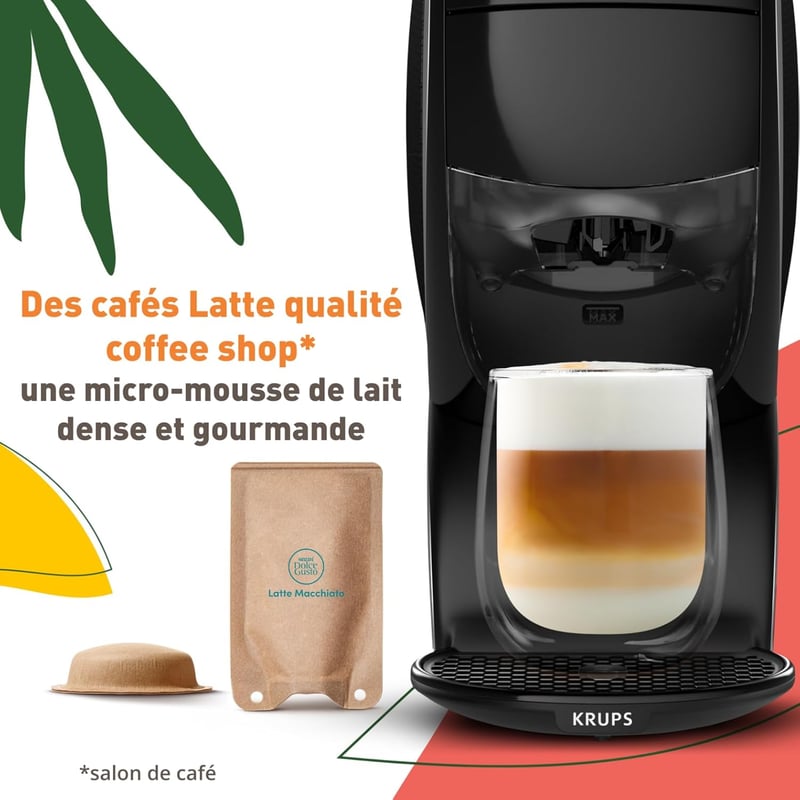 Dolce Gusto NEO Krups kávéfőző + 3 csomag komposztálható kávékapszula