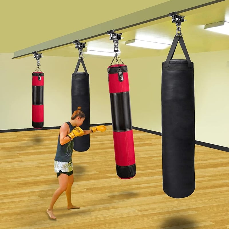 Dolibest Boxzsák Felfüggesztő Konzol 9,4-17 cm Állítható Acél Tartó Boksz Muay Thai Edzéshez 400kg Teherbírás