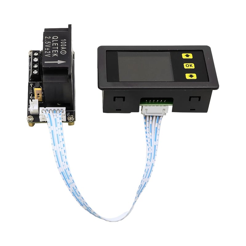 DollaTek Digitálny DC multimeter 0-90V 100A voltmeter ampérmeter merač výkonu wattov kapacity batérie LCD displej Hallov snímač 12V 24V 48V 60V 80V
