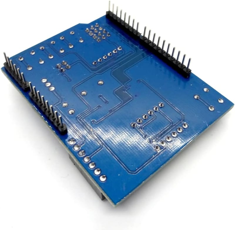 DollaTek Multifunkciós bővítőkártya shield Arduino UNO R3-hoz L49, kék kártya kijelzővel és csatlakozókkal
