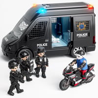 Doloowee trecie policajné auto so svetlom a zvukom – pre deti od 3 do 12 rokov 1