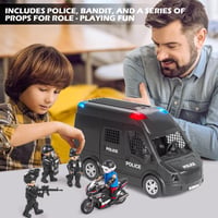 Doloowee trecie policajné auto so svetlom a zvukom – pre deti od 3 do 12 rokov 7