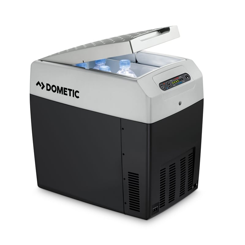 Ladă frigorifică electrică Dometic TropiCool TCX 21, 20 litri – 12V/24V și 230V – pentru mașină, barcă, rulotă – mini frigider portabil cu funcție de răcire și încălzire