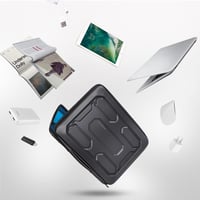 DOMISO 15.6" ütésálló laptop táska Lenovo IdeaPad Dell Inspiron HP ASUS Acer fekete 6