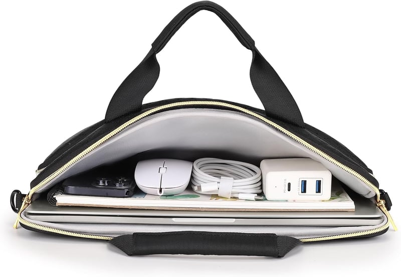 DOMISO 16 hüvelykes MacBook Pro táska vízálló laptop sleeve fekete