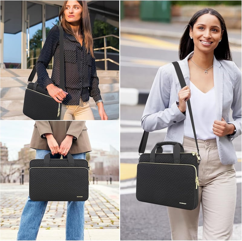 DOMISO 16 hüvelykes MacBook Pro táska vízálló laptop sleeve fekete