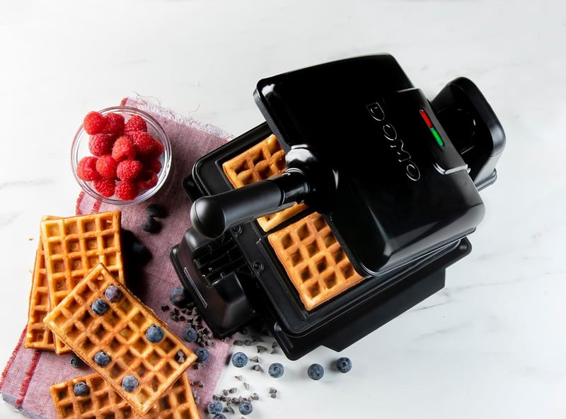 DOMO DO9224W Dupla Gofrisütő Belga Gofrihoz 1400W Tapadásmentes