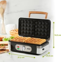 DOMO DO9277C 3az1-ben Szendvics Maker Gofrisütő Kontakt Grill 1100W Fehér 5