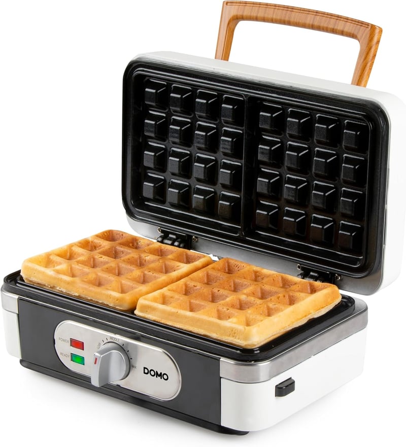 DOMO DO9277C 3az1-ben Szendvics Maker Gofrisütő Kontakt Grill 1100W Fehér