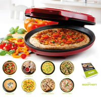 DOMO Pizzasütő – 30 cm, Pizza 12 perc alatt, 1450 W, Tapadásmentes bevonat 3